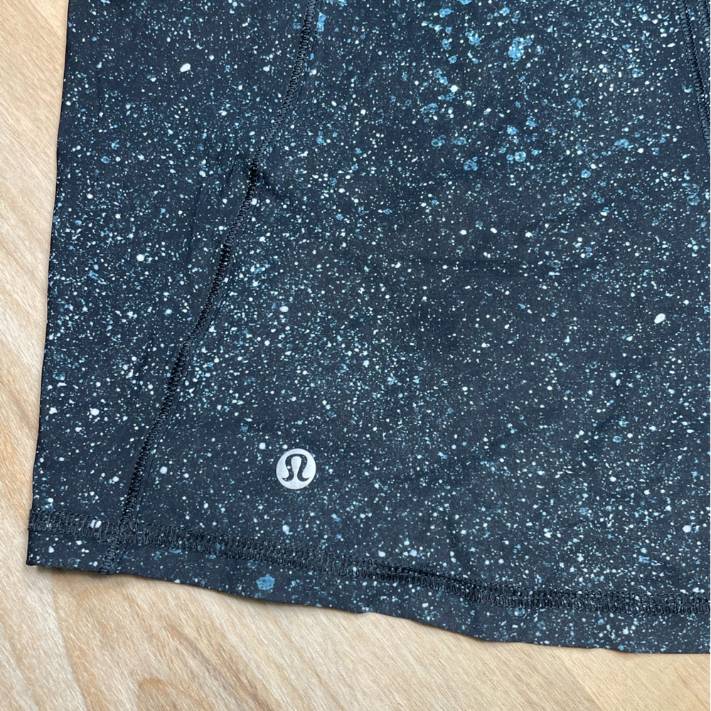 Lululemon Open Back Tank Top Galaxy Print Athletic Yoga Gym Black Size M - Picture 5 of 9